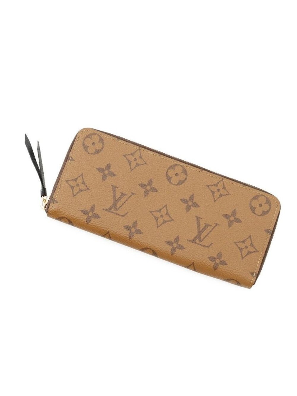 Louis Vuitton Wallet Monogram Reverse Portefeuille Clemence Black